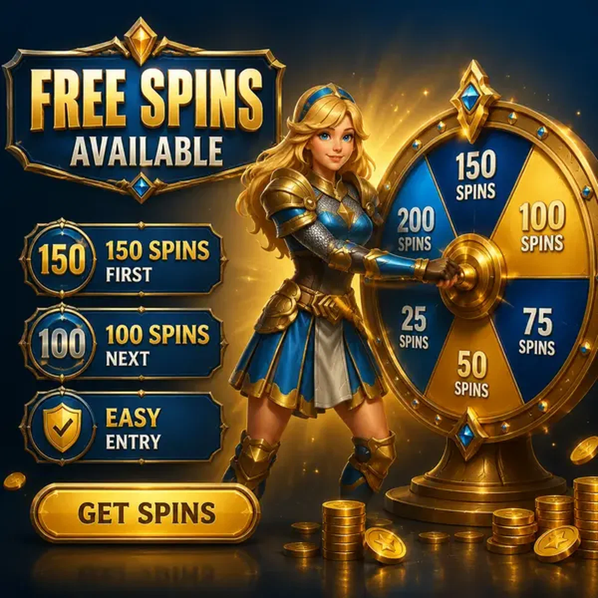 Schildmaid dreht selbstbewusst Gewinnrad für Freispiele bei Bet On Red Casino