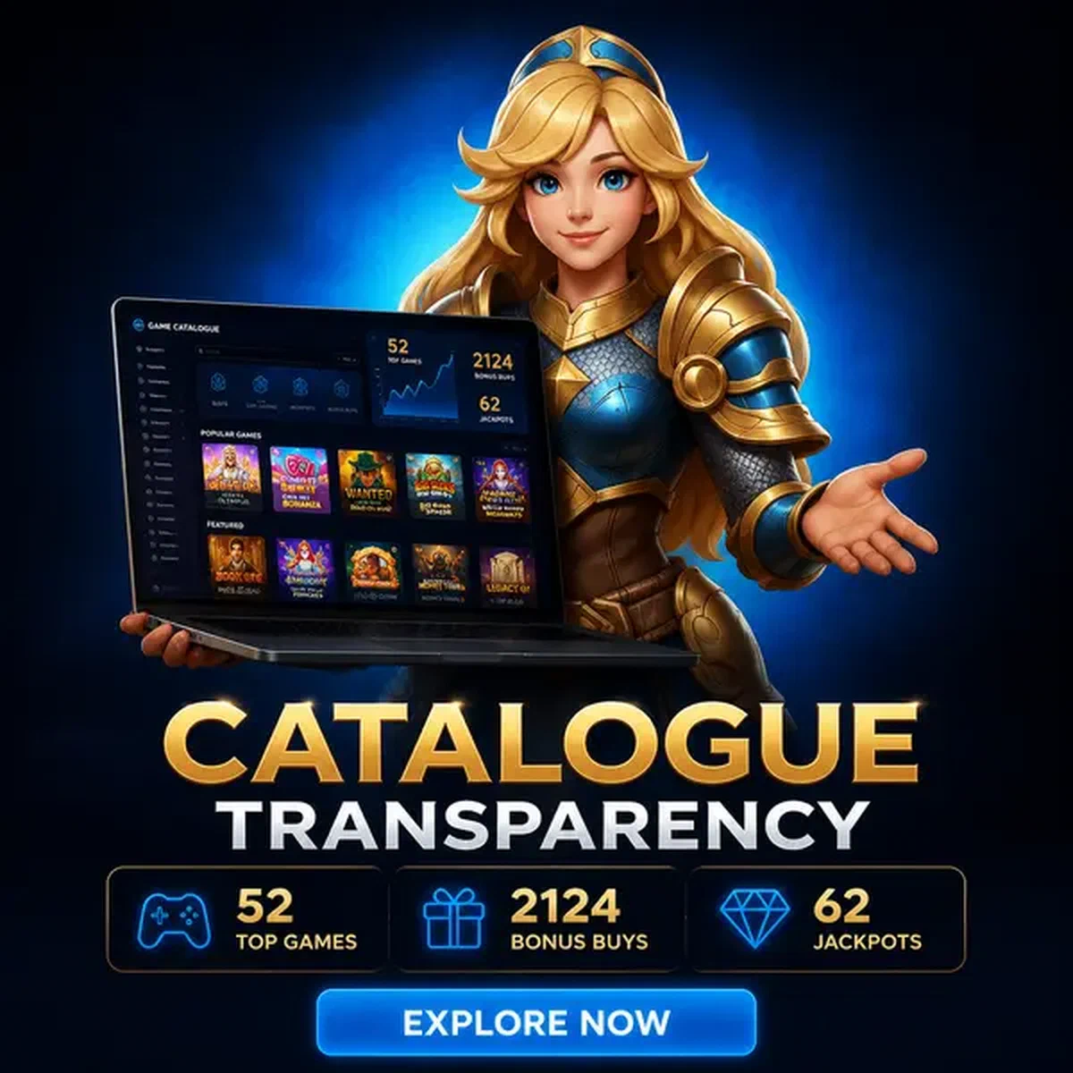 Schildmaid präsentiert Spielkatalog auf Laptop, während sich Spieler bei What Opens After Bet On Red anmeldet